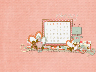 Pink wall calendar teddy bear - a pink wall free wallpaper