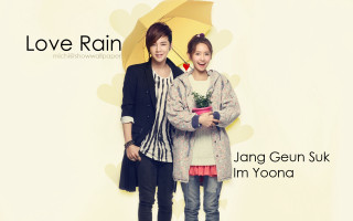Man woman umbrella flowers yellow - a man and a woman free wallpaper