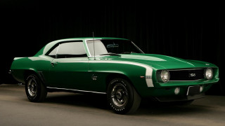 Green car dark room black 4 - a black curtain behind free wallpaper