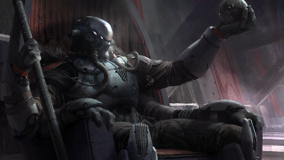 Futuristic man sitting chair metal - a chair holding free wallpaper for desktop