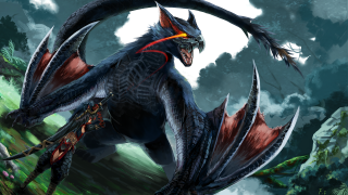 Dragon demon airborne open mouth - a dragon free wallpaper for desktop