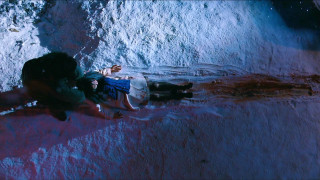 Man laying snow pile snowboard - a snowboard free wallpaper