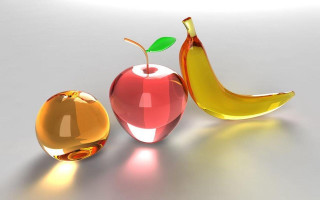 Apples banana table light side - a light free wallpaper for desktop
