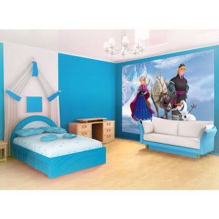 Bedroom frozen princess mural blue - vray free wallpaper for tablet