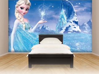 Frozen princess mural bedroom white - a white bed free wallpaper for desktop