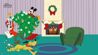Mickey goofy christmas tree decorating - goofy free wallpaper