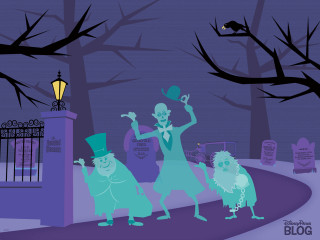 Zombies skeleton graveyard cat cartoon - dark shadow free wallpaper