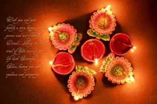 Lit diya poem candle table - a poem free wallpaper