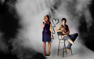 Man woman chair heart picture - free love wallpaper for desktop