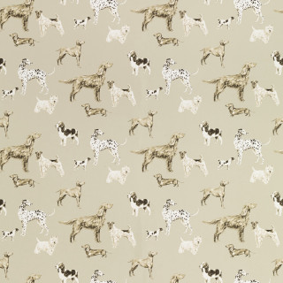 Dogs pattern beige background black - free animals wallpaper for tablet