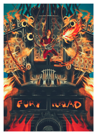 Woman machine flames man digital - free sci-fi wallpaper for mobile