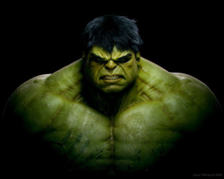 Hulk looking camera eyes open - anthony palumbo free wallpaper