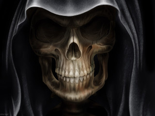 Skeleton hooded hood head image - hood free wallpaper