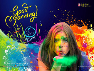 Colorful woman paint face hands - colourful free wallpaper