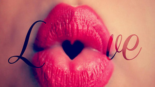 Love lips heart censored closeup - a womans lip free wallpaper