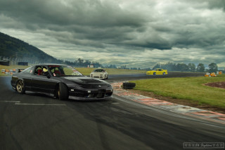 Two cars driving track cloudy - two car free wallpaper