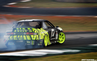 Car yellow wheels smoke track - derek hill free wallpaper
