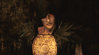 Statue man wings plaque red - dark soul free wallpaper