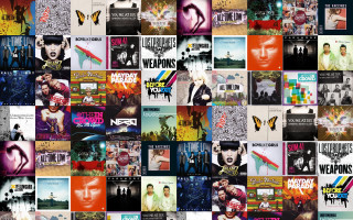 Album covers collage colorful variety - ed benedict free wallpaper for desktop