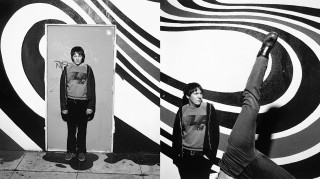 Man standing wall painting another - widescreen free wallpaper