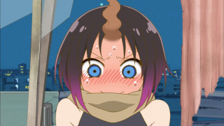 Girl purple hair blue eyes - a creepy expression free wallpaper