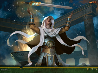 Woman white outfit sword sky - clint cearley free wallpaper