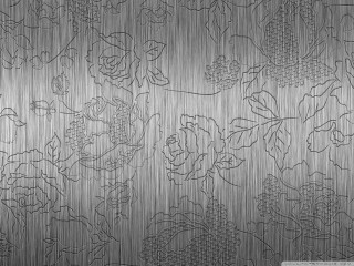 Metal background flowers leaves nature - metallic free wallpaper