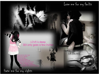 Girl pink dress collage black - word free wallpaper for desktop
