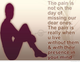Person sitting quote pain missing 2 - dear free wallpaper