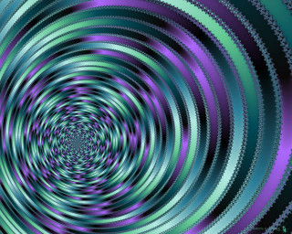Blue green spiral opart raytrace - op art free wallpaper