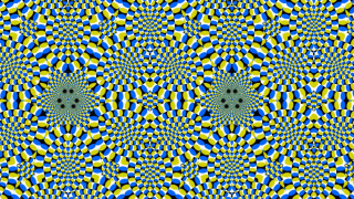 Blue yellow pattern black dot - pattern free wallpaper for desktop