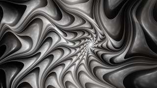 Black white swirly pattern white - fractal free wallpaper