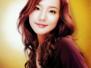 Woman long hair brown shirt 5 - shaded free wallpaper