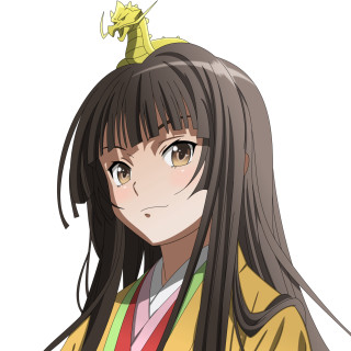 Girl long hair dragon head - her head free wallpaper for tablet