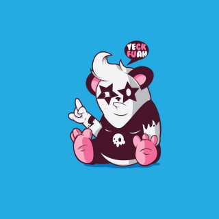 Panda punk artist skull vector - punk free wallpaper