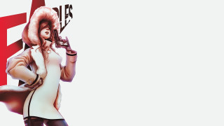 Woman white dress gun cellphone - arnold free wallpaper for desktop