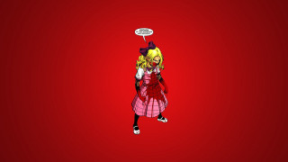 Girl red dress speech bubble - clarice beckett free wallpaper