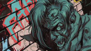 Creepy man green hair knife - a creepy looking man free wallpaper