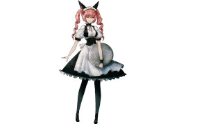 Pink twin drills alice prin - dress free wallpaper