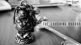 Key buddha laughing black white - new free wallpaper