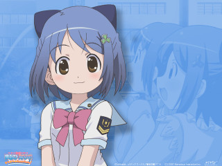 Girl cat ears bow tie - aguri uchida free wallpaper