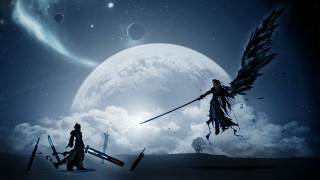 Sword bird moon sky stars 2 - star and planets free wallpaper