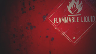 Flammable liquid sign fire extinguisher - a red sign free wallpaper