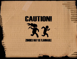 Cardboard box running man fire - a cardboard box free wallpaper