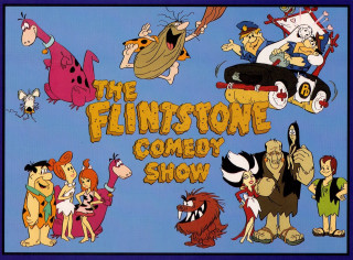 Flintstones cartoon poster tv show - underground comix free wallpaper