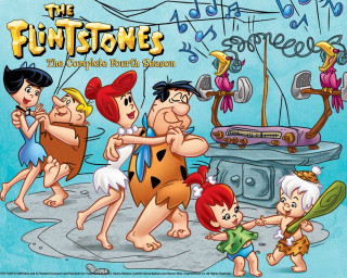 Cartoon dancers music caveman party - a cartoon of a group free wallpaper for desktop