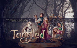 Tangled cartoon horse man woman - woman free wallpaper