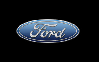 Ford logo black background blue - letterism free wallpaper