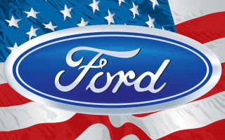 Ford emblem flag american background - american realism free wallpaper
