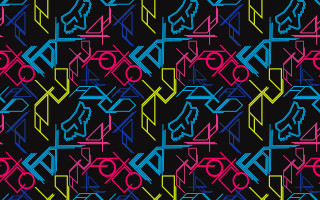 Colorful pattern black background blue - a colorful pattern free wallpaper
